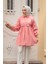 Nakış Desenli Somon Tesettür Tunik 40603SMN 3