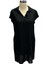 Siyah Renk Kısa Kollu Yakalı Kadın Elbise 1