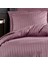Pamuk Polycotton Saten Çizgili Nevresim Takımı / Çift Kişilik (%80 Pamuk) 2