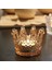 ® Kral Tacı Model Mini Mumluk,küllük,lokumluk Şeffaf Bronz Cam Kase 3