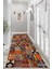 Ayaz Yıkanabilir Kaymaz Etnik Renkli Patchwork Desenli Salon Halısı Mutfak Halısı ve Yolluk 4411 2