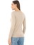 Yumuşak, Rahat ve Şık Viskon V Yaka Tişört-Bej 3