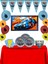 HotWheels Arabalar Hot Wheels Ateşli Tekerler Afişli 40 Kişilik Doğum Günü Parti Süsleri Süsleme Seti 1