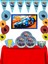 Hotwheels Ateşli Tekerler Afişli 32 Kişilik Doğum Günü Parti Malzemeleri Süsleri Seti 1