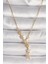 316L Çelik Gold Renk Zincir Zirkon Taşlı Yıldız Model Kadın Kolye - TJ-BKO9903 1