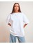 Oversize/geniş Kesim Pamuk Kısa Kollu Basic T-Shirt 1