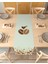 Coffee Kahve Bohem Desenli Özel Tasarım Runner Baskılı Dekoratif Masa Örtüsü Modern Ev Dekorasyonu 1