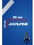 Alpine 20X2,5 Jdm Yazı Araba-Motosiklet Cam Etiket Sticker Beyaz Renk 2