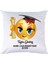 Mezuniyet Hediyesi Bayan Emoji Mesajlı Yastık 1