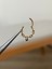 316 L Cerrahi Çelik Zincirli Kalp Detaylı Halka Kıkırdak Helix Tragus Piercingi 1
