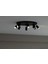 Mylights Ampllü 60 cm Siyah LED Avize Hareketli Başlıklar LED Avize Salon Avize 8li LED Avize 2