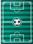 Futbol Sahası Temalı Çocuk Bebek Genç Odası Eğitici Oyun Kaymaz Taban Yıkanabilir Yeşil Beyaz Halı 1