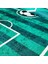 Futbol Sahası Temalı Çocuk Bebek Genç Odası Eğitici Oyun Kaymaz Taban Yıkanabilir Yeşil Beyaz Halı 5