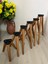 50 cm Açık Meşe Ahşap Konik Ayak – Masa, Sandalye, Sehpa Ayağı (4'lü Set, Metal Aparatlar Dahil) 4