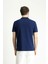 Polo Yaka Slim Fit Dar Kesim Nakışlı Pamuk Tişört 4