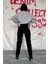 Siyah Boru Paça Jeans Pantolon 3