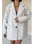 Bej Çizgili Oversize Ceket 3
