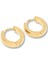 Gold Düz 3 mm Çelik Erkek Küpe 1
