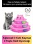 3 Katlı 3 Toplu Kedi Oyuncağı Yuvarlak Eğlence Dönen Hareketli Abs Plastik Çıngıraklı Zeka Gelişim 1