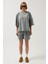 Oversize Lazer Kesim Bisiklet Yaka T-Shirt 2