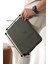 Vegan Deri Unisex Laptop, Evrak Çantası - Haki 1
