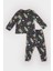 Yeni Sezon Erkek Bebek Pijama Takımı Uzay Baskılı Uzun Kollu Üst Beli Lastikli Uzun Alt 1