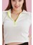 Polo Yaka Neon Fermuarlı Kaşkorse Bluz 3