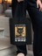 Coffee Because Murder Is Wrong' Siyah Gabardin Bez Çanta 1