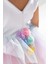 Cinnamoroll Temalı Kız Çocuk Beyaz Doğum Günü Elbisesi ve Parti Kostümü (Taç Hediyeli) 3