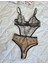 Desenli Ten Siyah Bodysuit 1