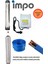 Sk 404/10 Technoplast Başlıklı Derin Kuyu 1 Hp Monofaze Motorlu 40 mt Kablolu Panolu Dalgıç Pompa 1