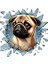 Büro Ev Ofis Arabası Için 10X10CM Tekli Araç Dışı French Bulldog Oto Cam Stickerı 2