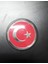 Büro Ev Ofis Arabası Için 8cm Tekli Araç Dışı Plastik Yapışır Türk Bayrağı Oto Kaporta Stickerı 2