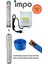 Impo Sk 402/14 Krom Başlıklı Derin Kuyu 1 Hp Monofaze Motorlu 35 mt Kablolu Panolu Dalgıç Pompa 1