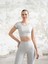 Gri Breeze Kısa Kollu Spor Crop Tişört 2