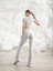 Gri Breeze Kısa Kollu Spor Crop Tişört 3