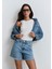 Millie 90lar İndigo Mavisi Jean Şort 1458987073 2