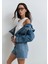 Millie 90lar İndigo Mavisi Jean Şort 1458987073 3