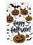 Büro Ev Ofis Dekoru Için Halloween Temalı Balkabaklı Duvar Sticker Seti 2