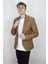 Fistan Store Erkek Camel Italyan Kesim Dar Kalıp Tek Düğme Yazlık Blazer Ceket 1