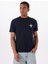 Bisiklet Yaka Desenli Lacivert Erkek T-Shirt M5GI55K8FQ4A71W Gj Ss Cn Reg Palm 1