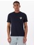 Bisiklet Yaka Desenli Lacivert Erkek T-Shirt M5GI55K8FQ4A71W Gj Ss Cn Reg Palm 3