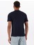 Bisiklet Yaka Desenli Lacivert Erkek T-Shirt M5GI55K8FQ4A71W Gj Ss Cn Reg Palm 5