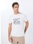Bisiklet Yaka Düz Ekru Erkek T-Shirt PBF5SM-TST 5103 1