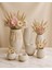 4’lü Çizgili Dekoratif Vazo Seti – El Yapımı Özgün Tasarım 3