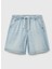 Normal Bel Regular Fit Açık Indigo Erkek Çocuk Şort 4DHJC9047 1