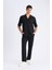 Yazlık Viskon Jogger Pantolon Regular Fit Normal Kesim Keten Karışımlı Düz Paça Cepli B4867AX25SM 4