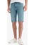 Slim Fit Dar Kesim Jean Bermuda Şort F4220AX25SM 1
