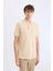 %100 Pamuk Regular Fit Polo Yaka Kısa Kollu Basic Düz Pike Kumaş Tişört C1293AX25SP 4