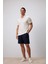 %100 Pamuk Regular Fit Gabardin Bermuda Şort C7684AX25SP 2